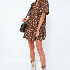 Tuckernuck | NEW Rosewood Chintz Crawford Short Sleeve Mini Dress Size XL